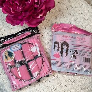🎯 FREE W/ PURCHASE 🎯 New Pink Sponge Rollers - 2 Packs of 8